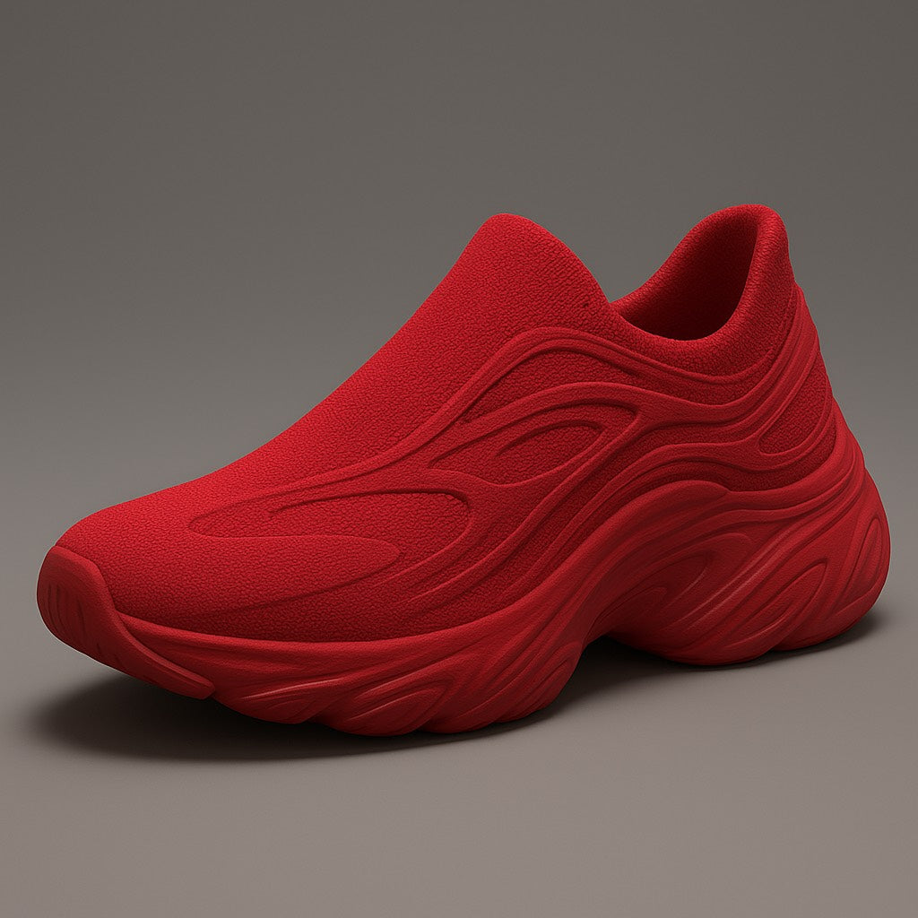 Clean hero shot of the 3D-printed shoes