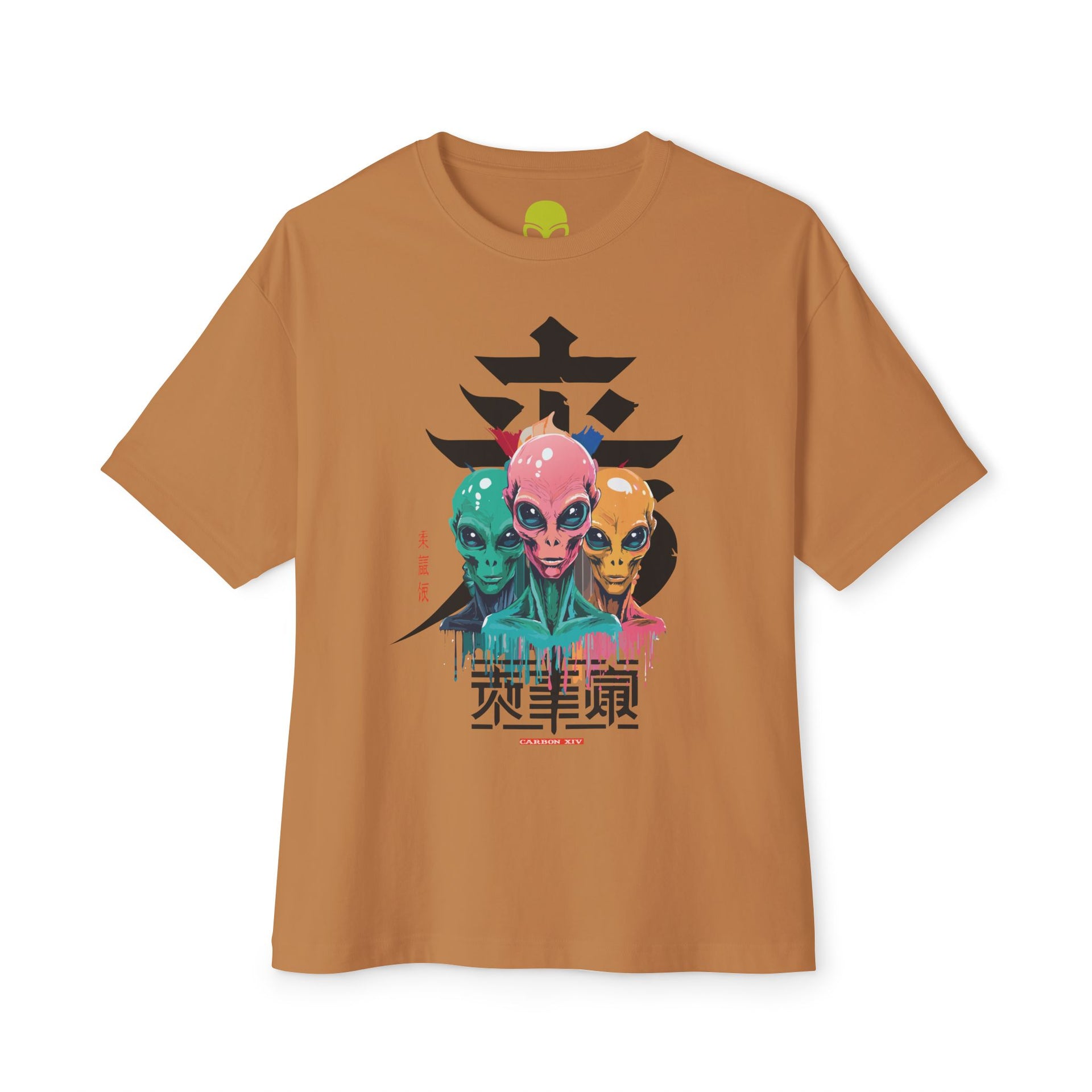 Copy of Carbon XIV Alien Logo Oversized T-Shirt: A Bold Fusion of Extraterrestrial Style