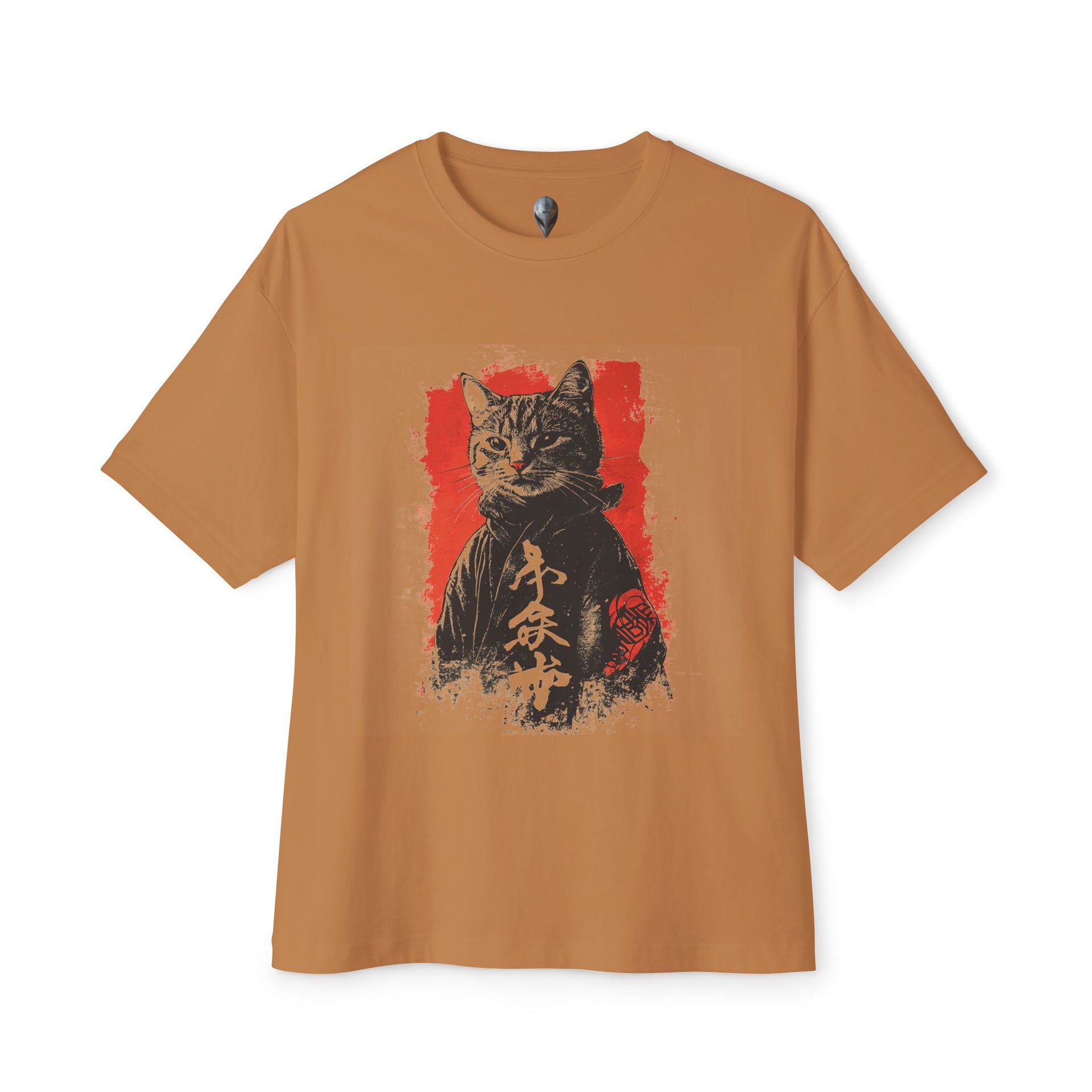 Carbon XIV Samurai Cat - Japanese Style Art with Fierce Feline Warrior