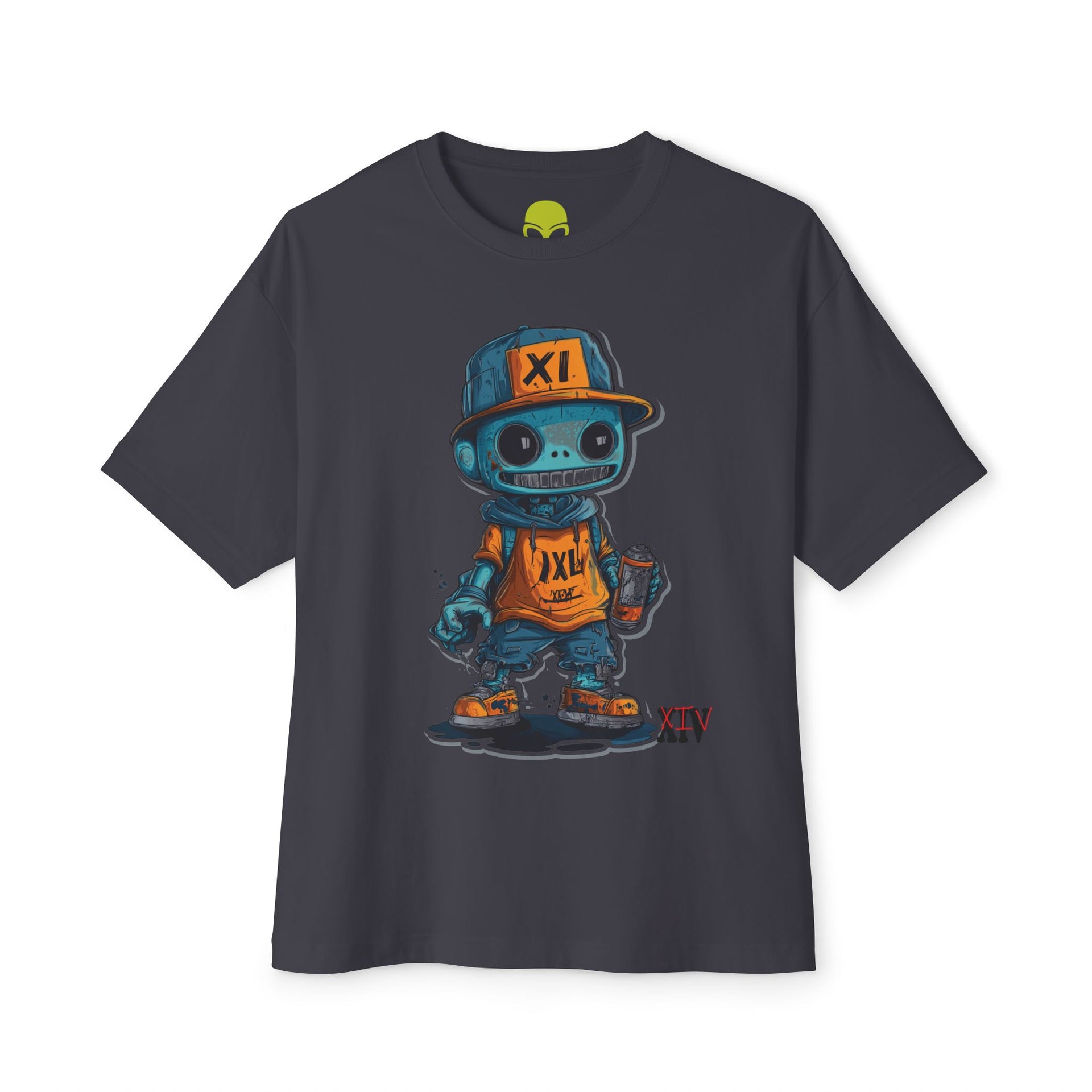 Graffiti Robot Character T-Shirt – Bold Urban Streetwear