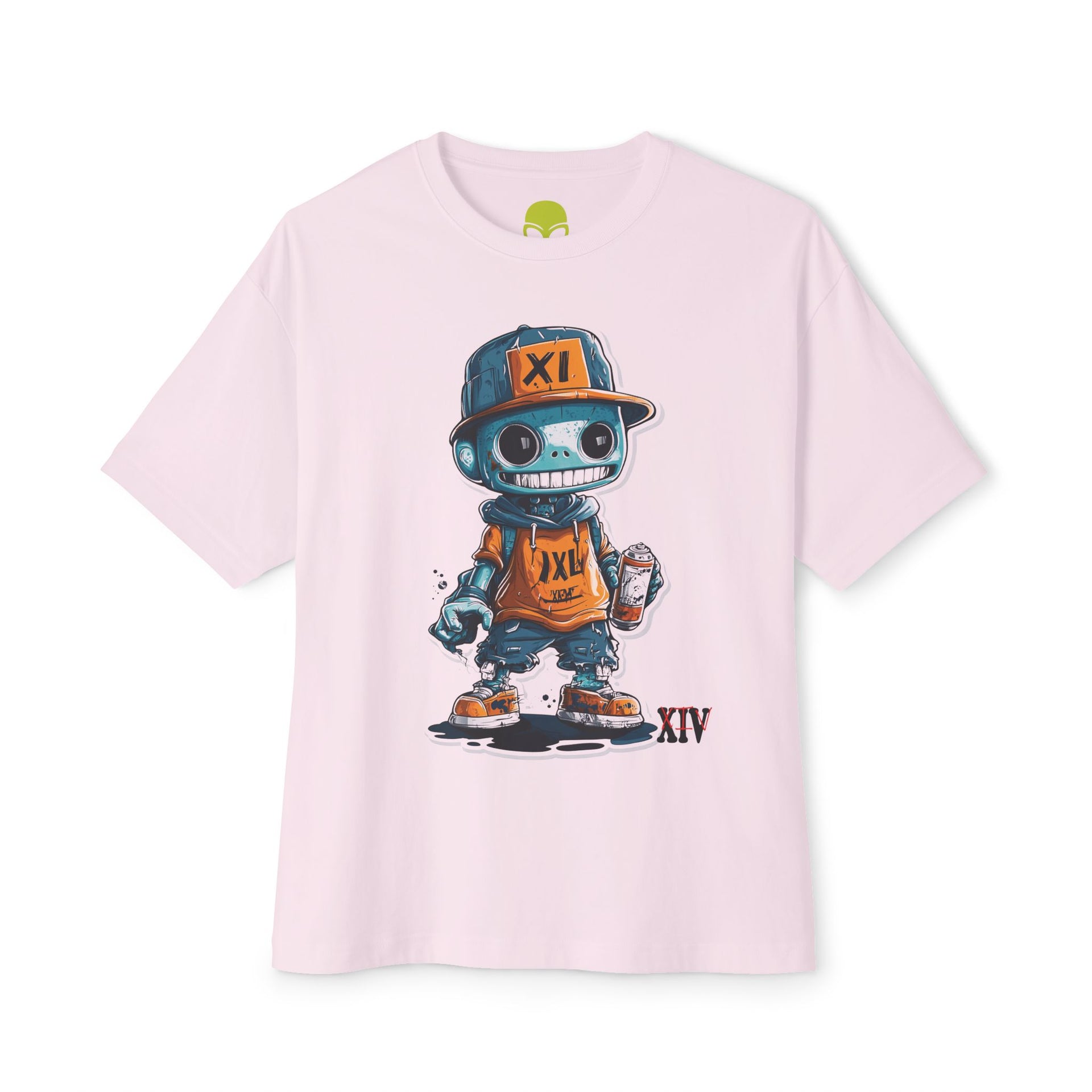 Graffiti Robot Character T-Shirt – Bold Urban Streetwear