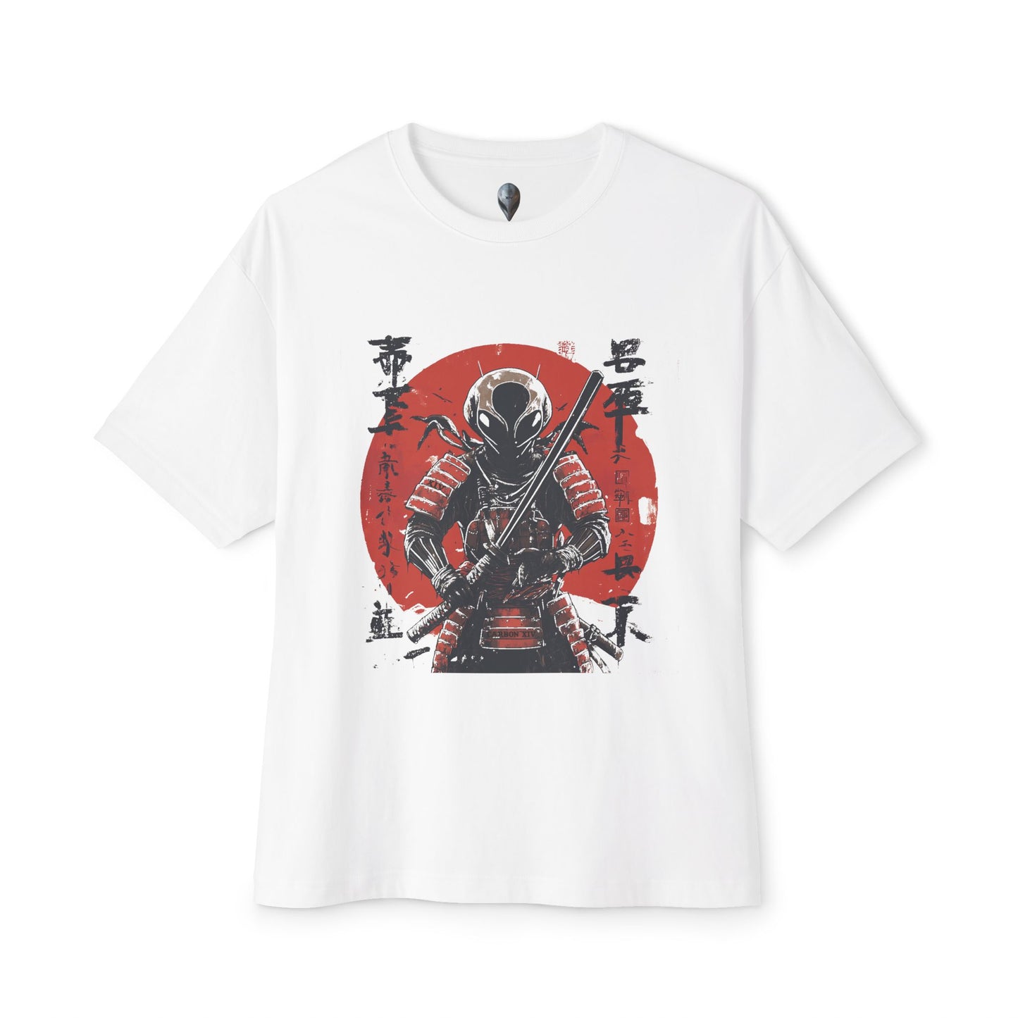 Alien Samurai in Edo Japan | Bold Graphic Art | Carbon XIV