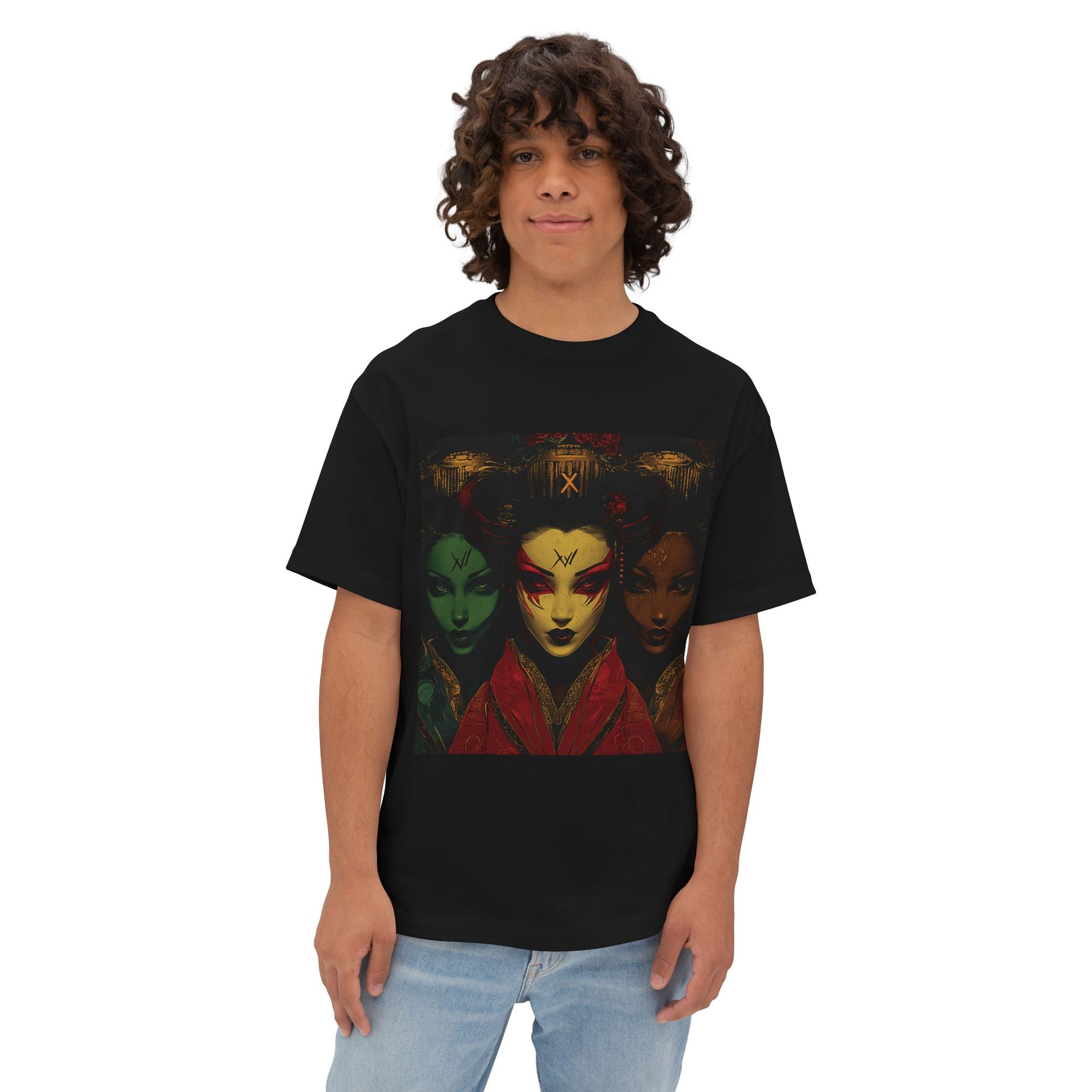 Three Fierce Geisha Warriors - Mystical Power and Strength by Carbon XIV