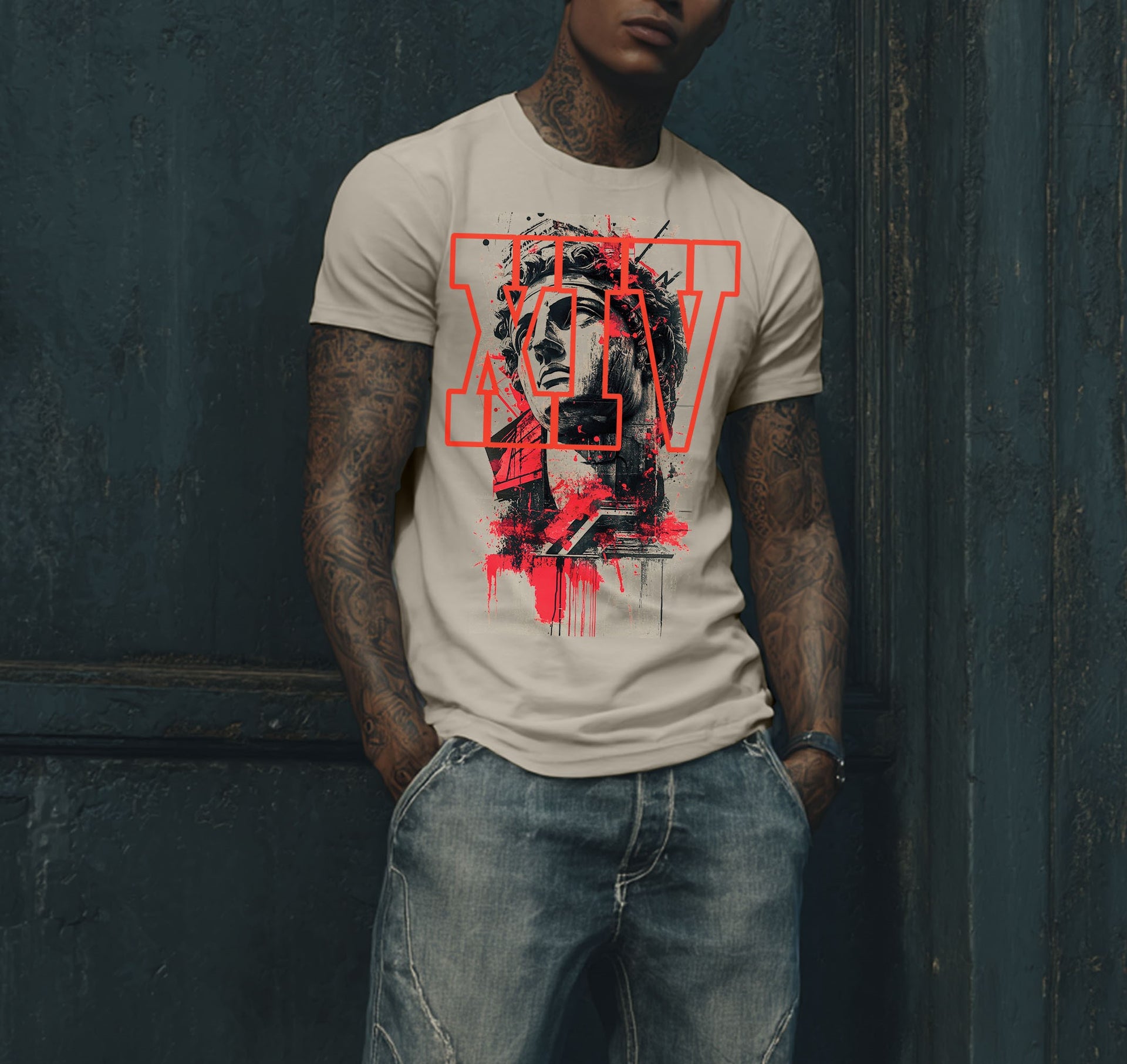 Ancient Warrior Graffiti T-Shirt | Carbon XIV