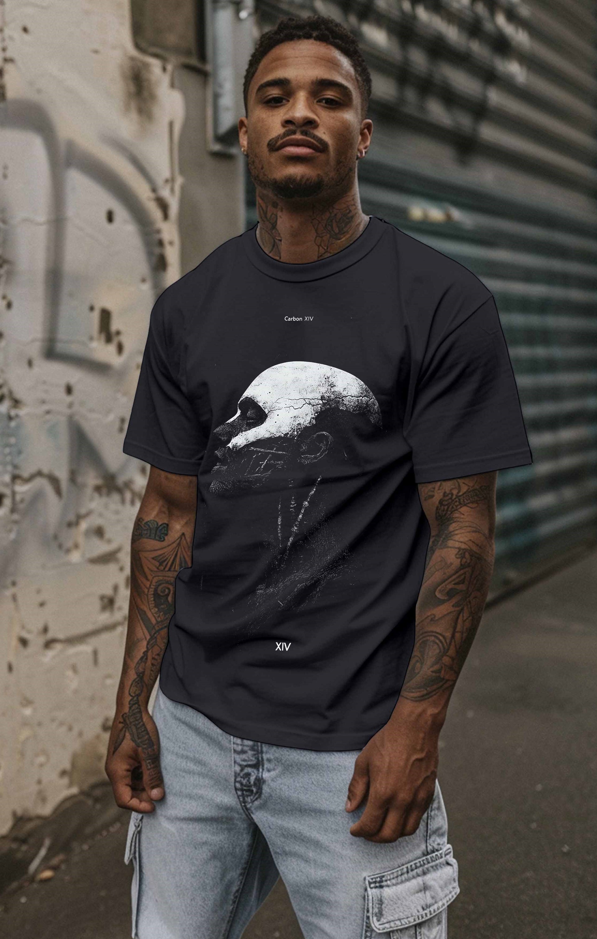 Monochrome Anatomy T-Shirt | Carbon XIV
