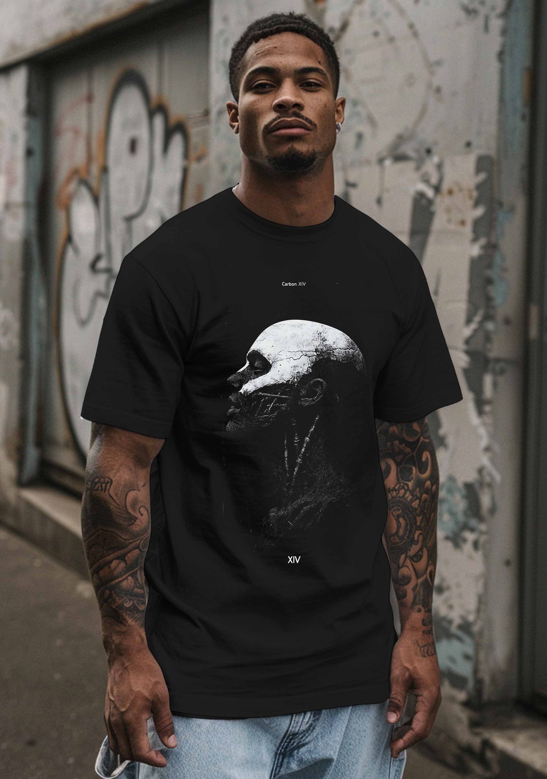 Monochrome Anatomy T-Shirt | Carbon XIV