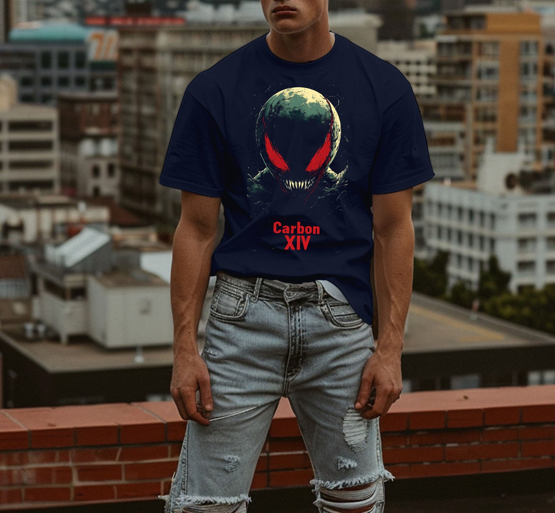 Alien Blood Moon Tee - Carbon XIV Exclusive