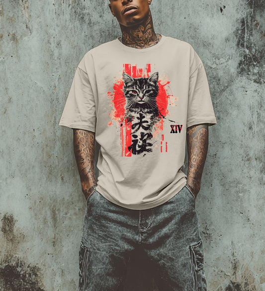 Samurai Cat Art | Carbon XIV Modern Design