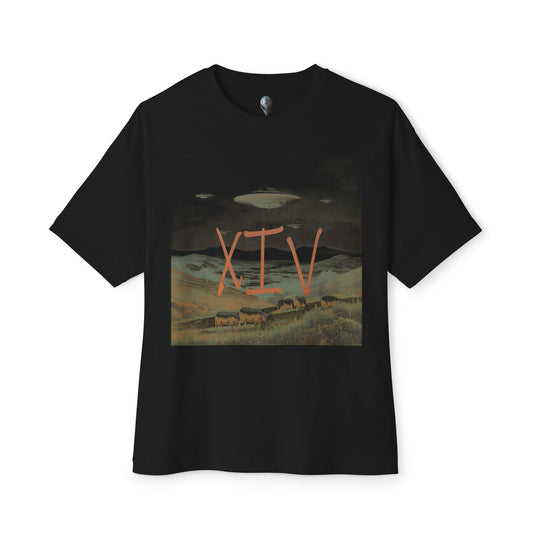 Pastoral Scene with UFOs | Carbon XIV Unique Art