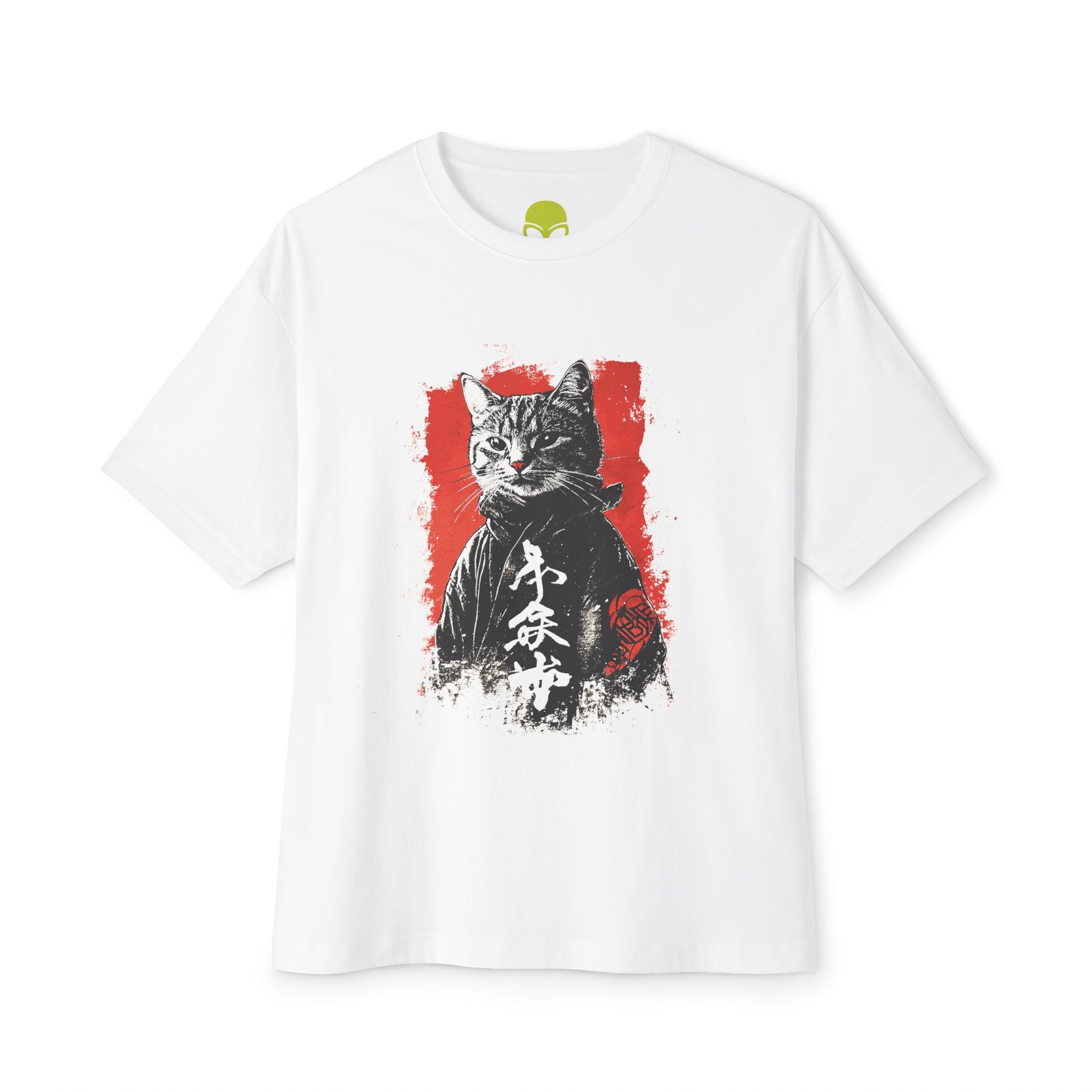 Carbon XIV Samurai Cat - Japanese Style Art with Fierce Feline Warrior