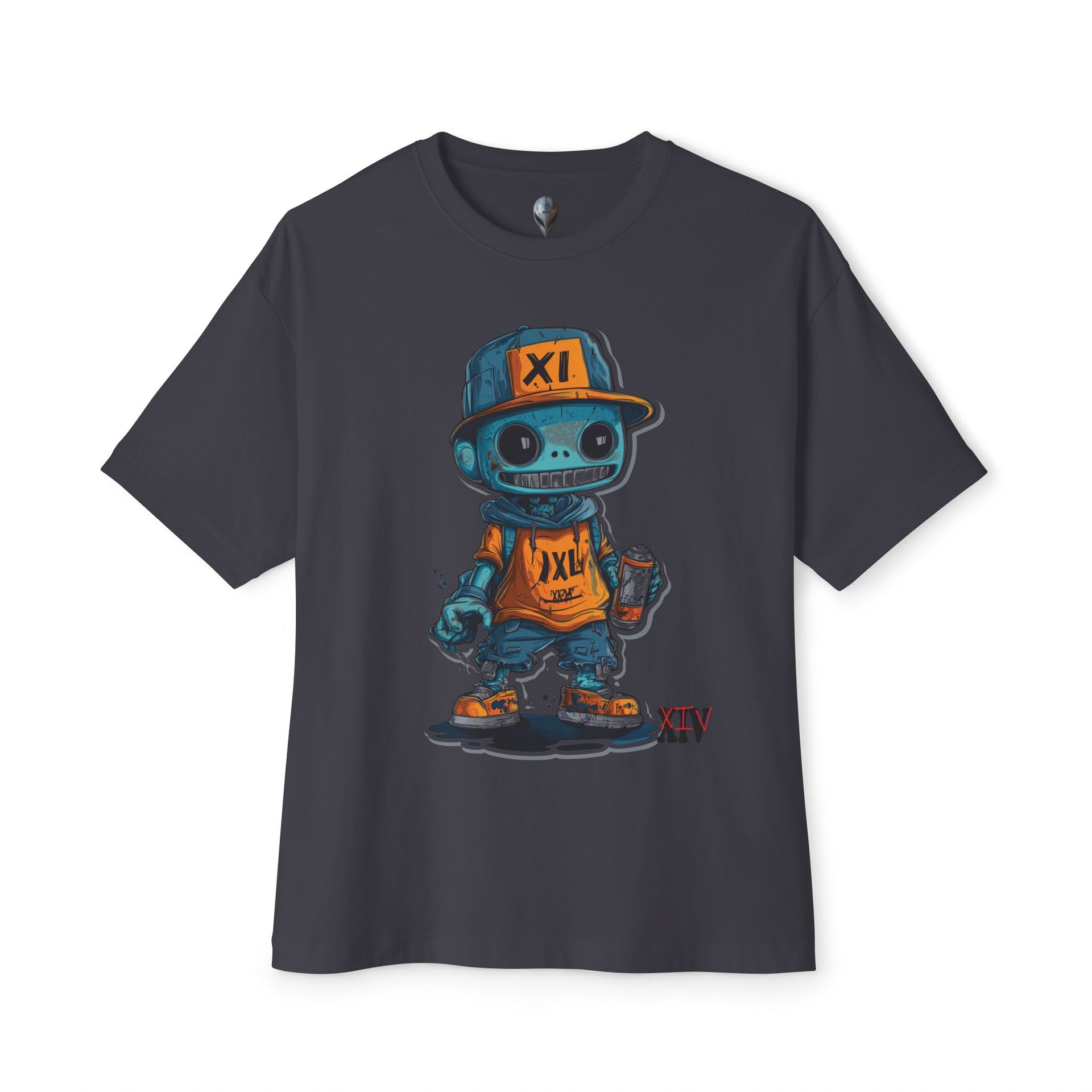 Graffiti Robot Character T-Shirt – Bold Urban Streetwear