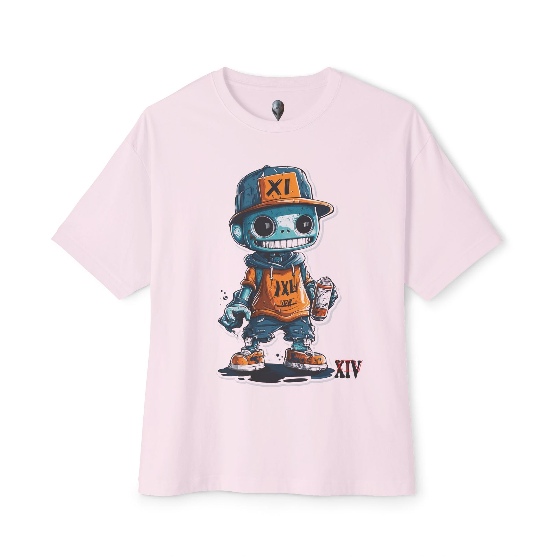 Graffiti Robot Character T-Shirt – Bold Urban Streetwear