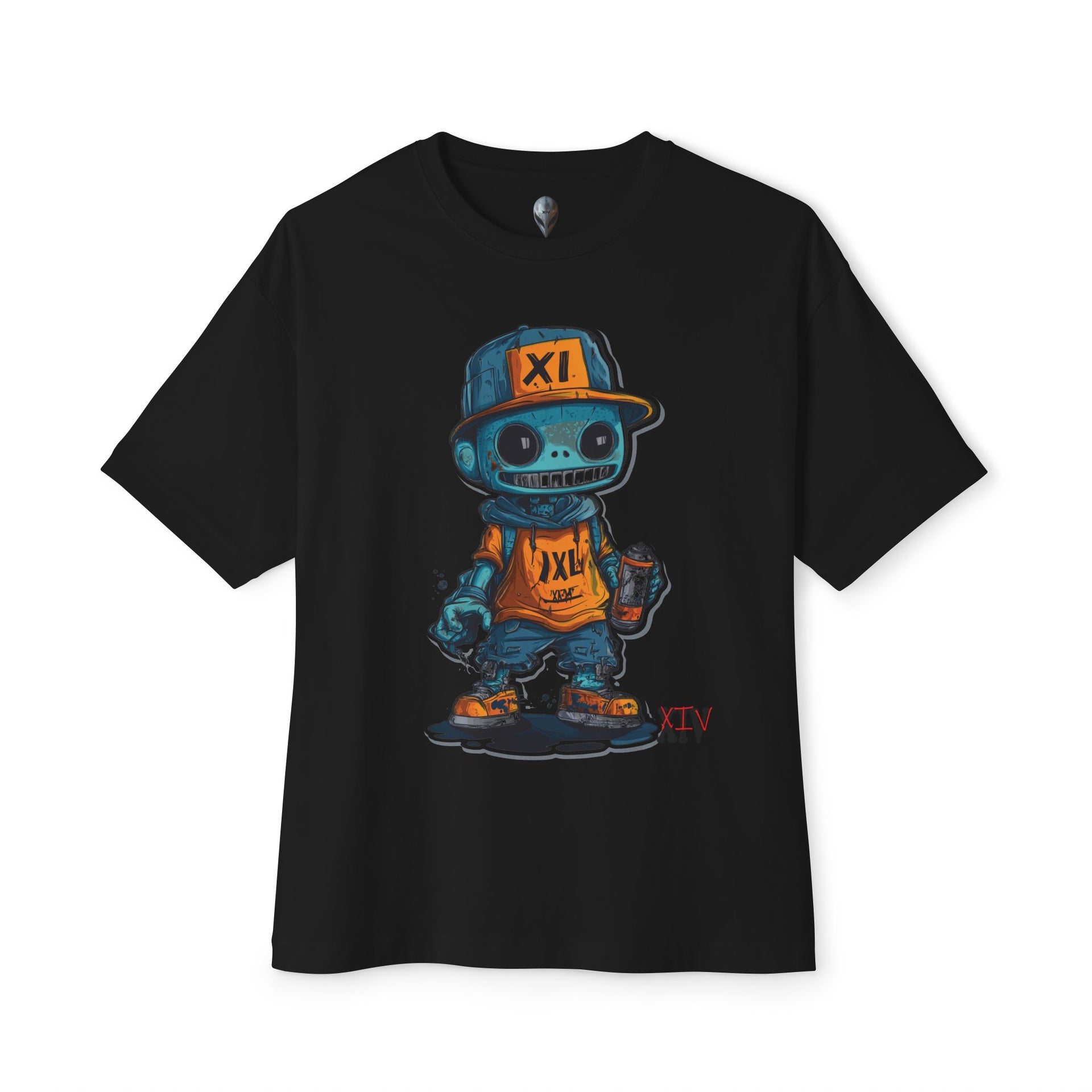 Graffiti Robot Character T-Shirt – Bold Urban Streetwear