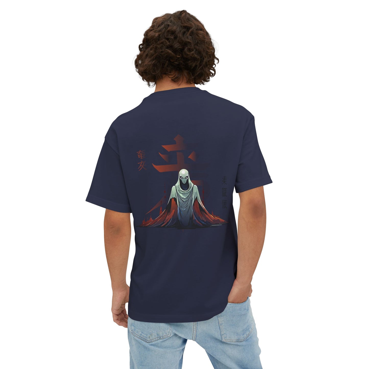 Mysterious Alien Design | Japanese Edo Style Art T-Shirt | Carbon XIV - Carbon XIV