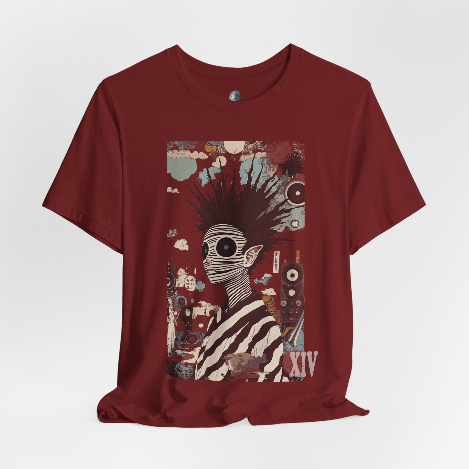 Psychedelic Alien Manga Art T-Shirt – Carbon XIV