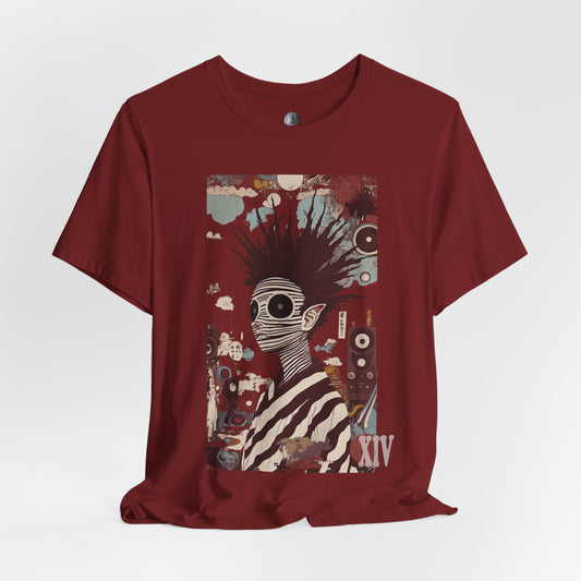 Psychedelic Alien Manga Art T-Shirt – Carbon XIV