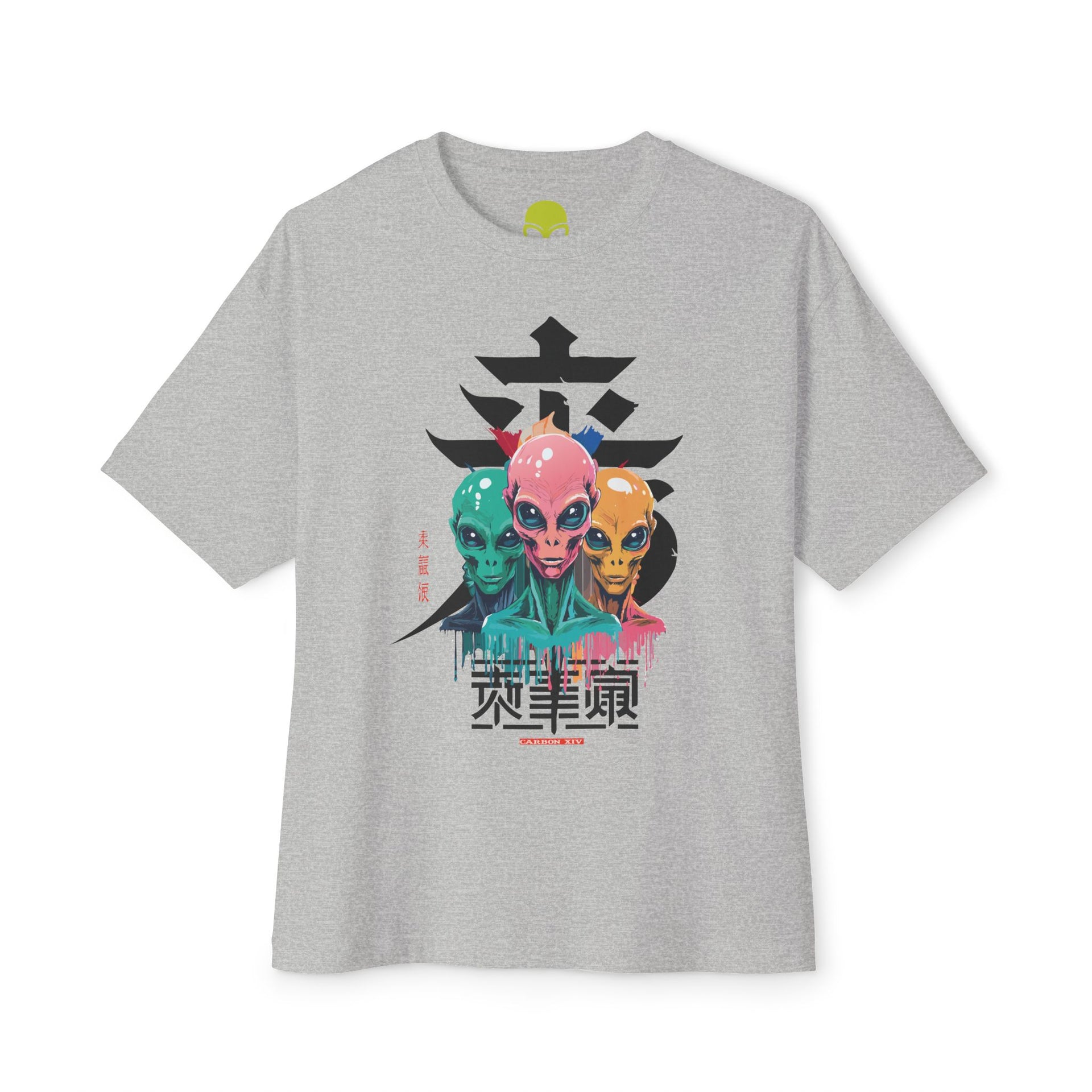 Copy of Carbon XIV Alien Logo Oversized T-Shirt: A Bold Fusion of Extraterrestrial Style