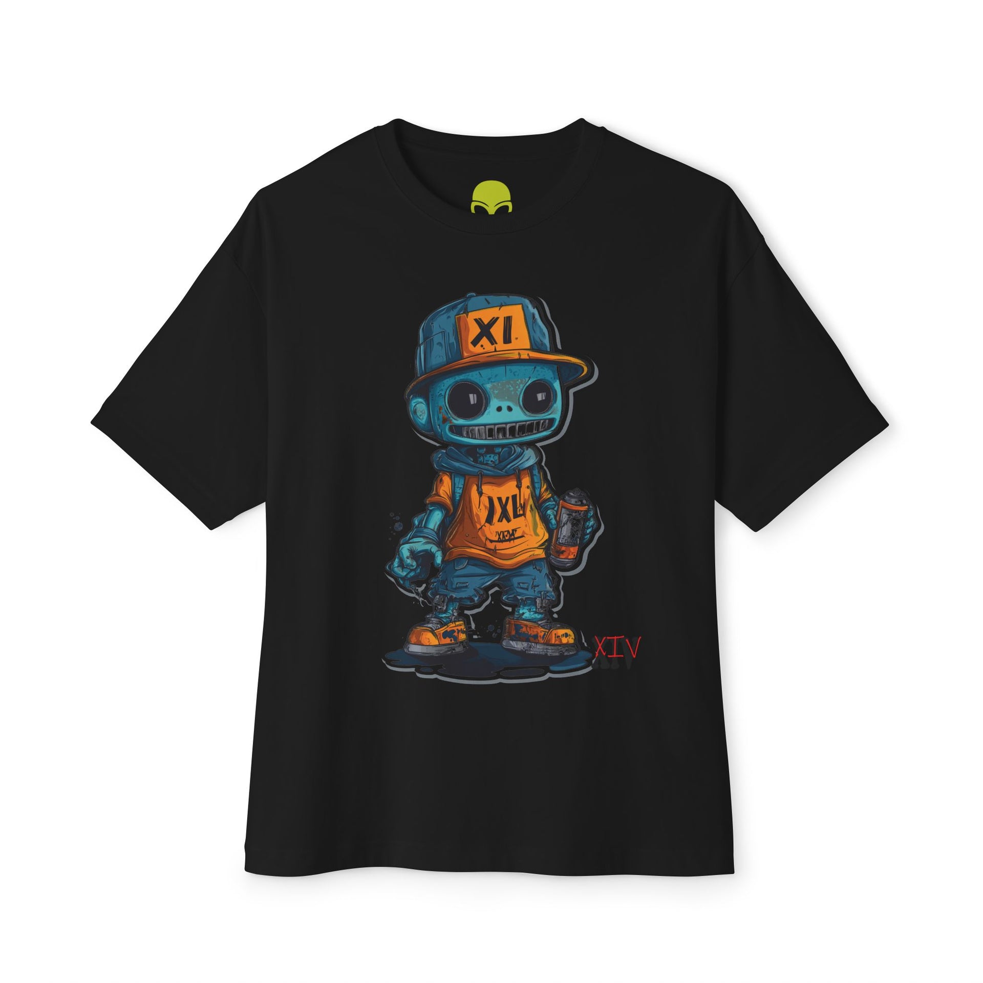 Graffiti Robot Character T-Shirt – Bold Urban Streetwear