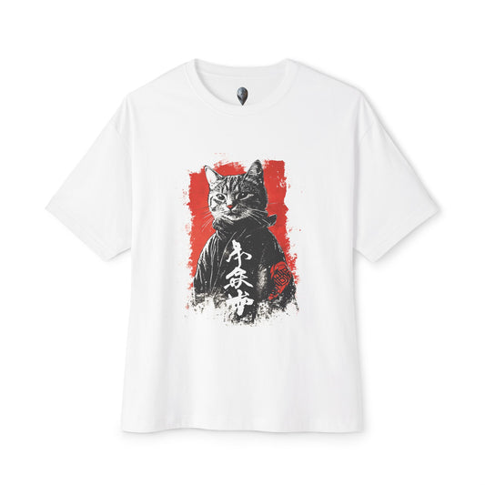 Carbon XIV Samurai Cat - Japanese Style Art with Fierce Feline Warrior