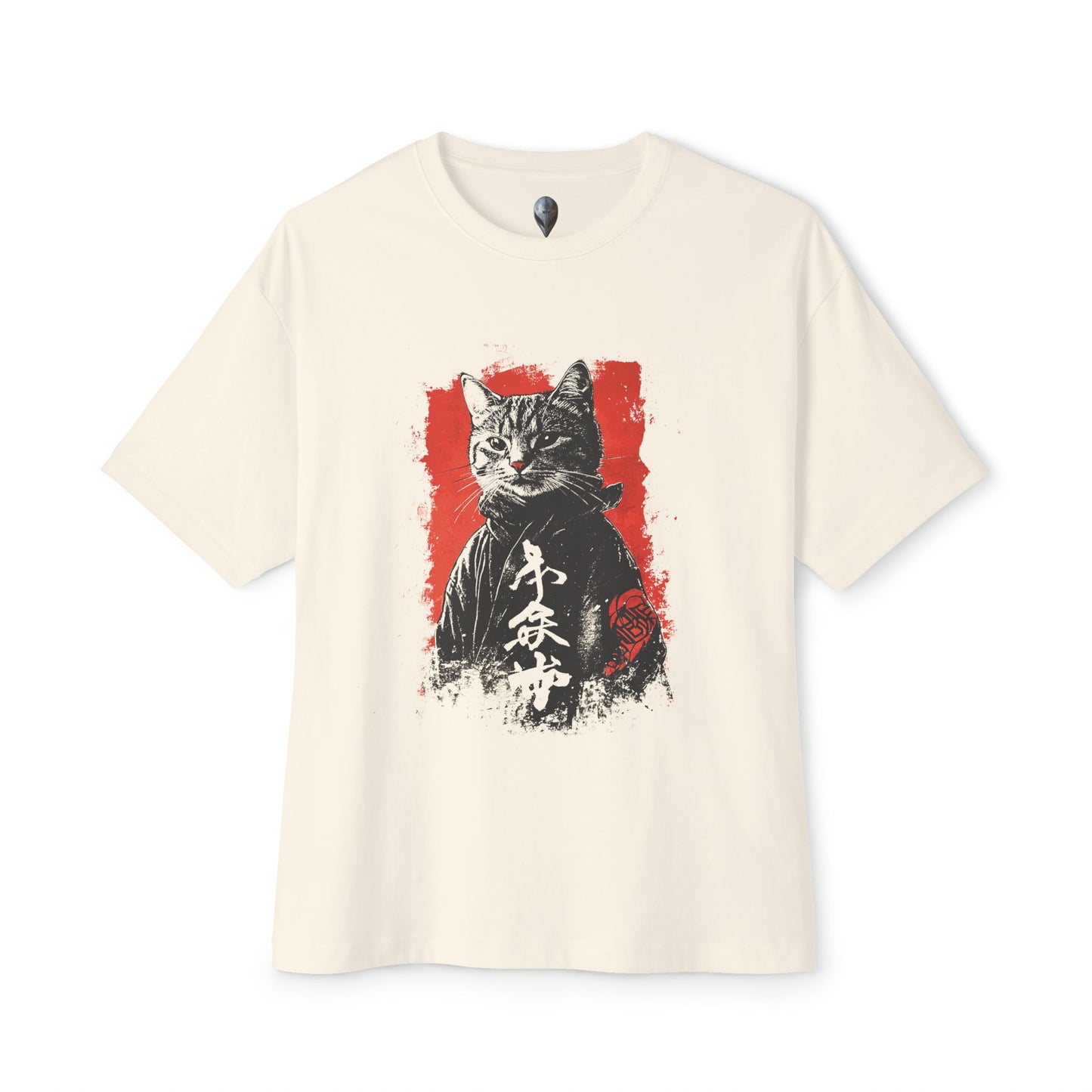 Carbon XIV Samurai Cat - Japanese Style Art with Fierce Feline Warrior